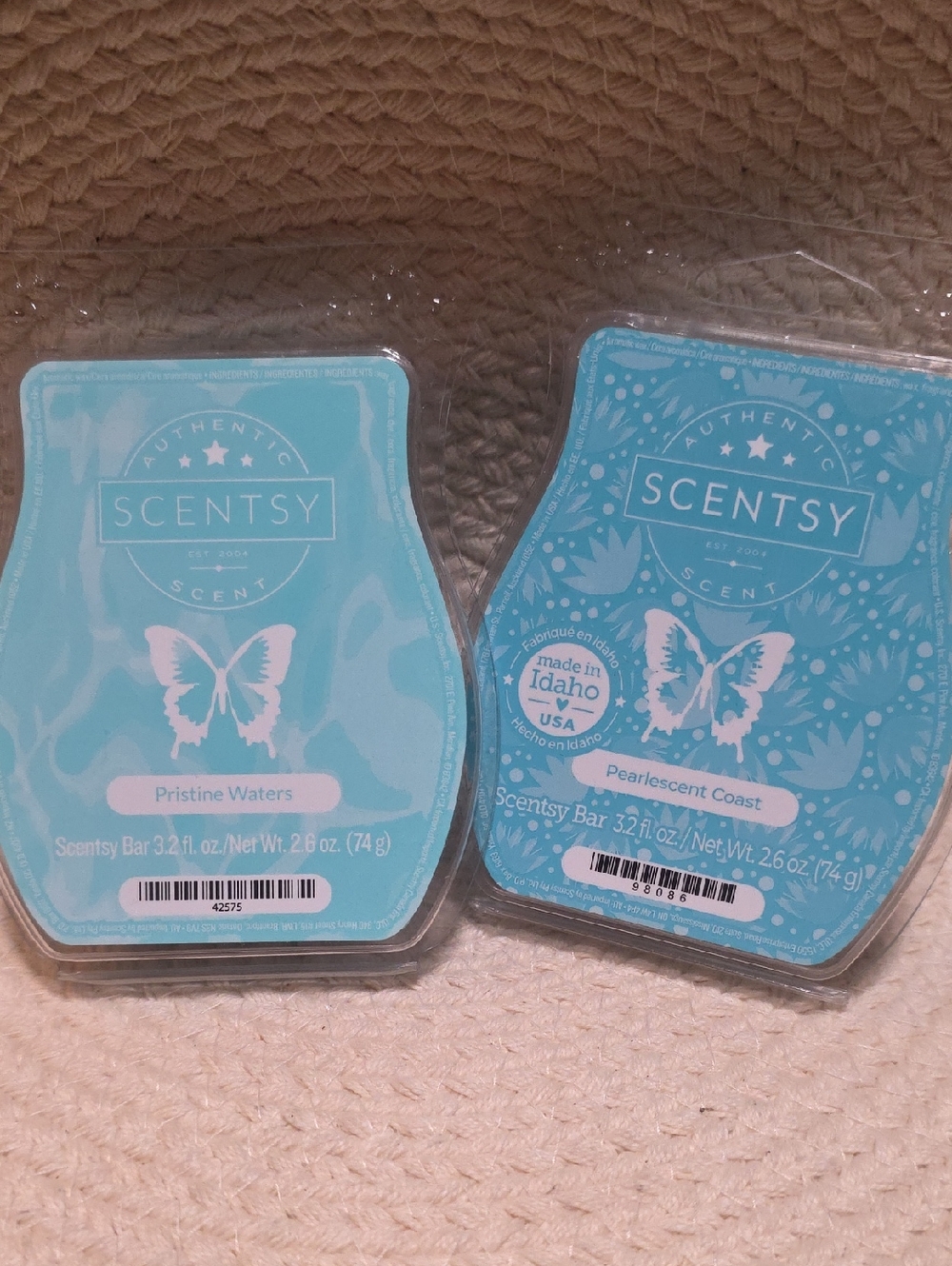 Scentsy Fresh Wax Bars - Pristine Waters & Pearlescent Coast